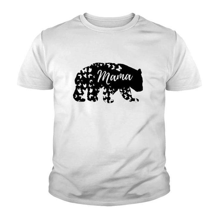 Mama Bear Mother's Day Butterflies Youth T-shirt