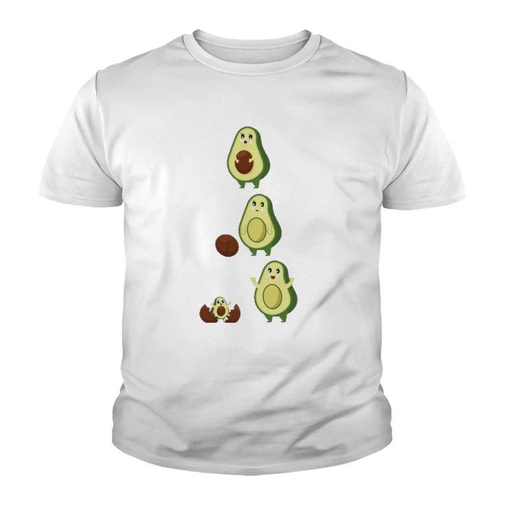 Mamacado Pregnant Mom Cute Avocado Baby Youth T-shirt