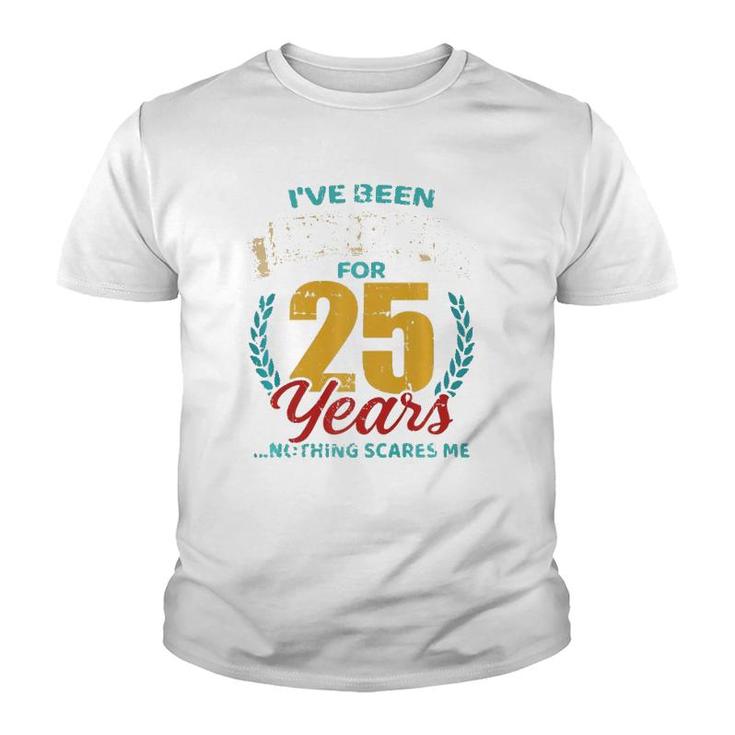 Married For 25 Years Silver Wedding Anniversary Premium Youth T-shirt