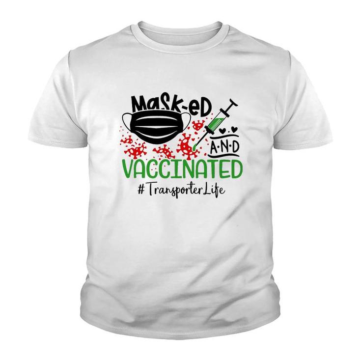 Masked And Vaccinated Transporter Youth T-shirt
