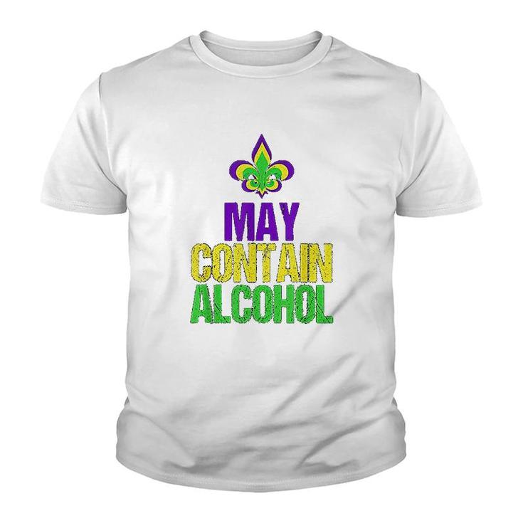 May Contain Funny Mardi Gras Youth T-shirt