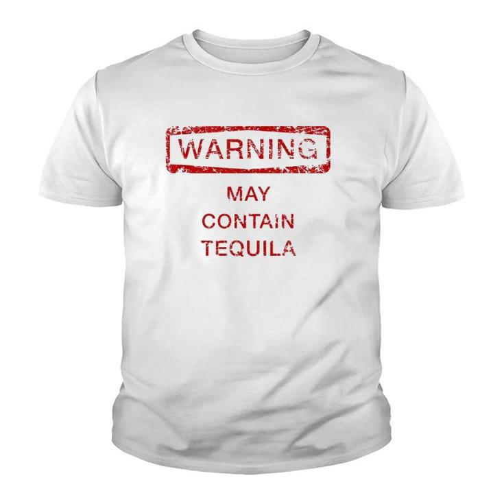 May Contain Tequila  Funny Cute Gift Cinco De Mayo  Youth T-shirt