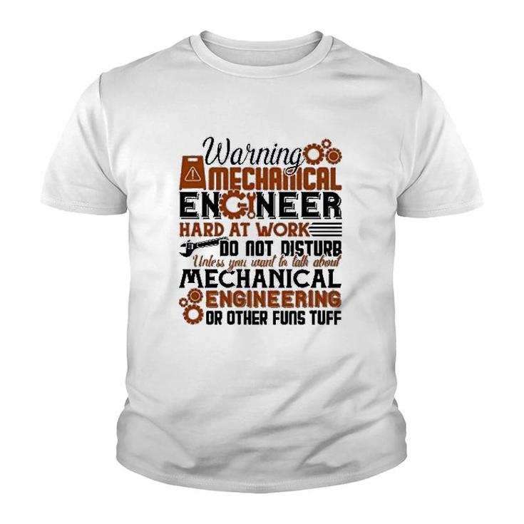 Mechanical Engineer Hard At Work Youth T-shirt