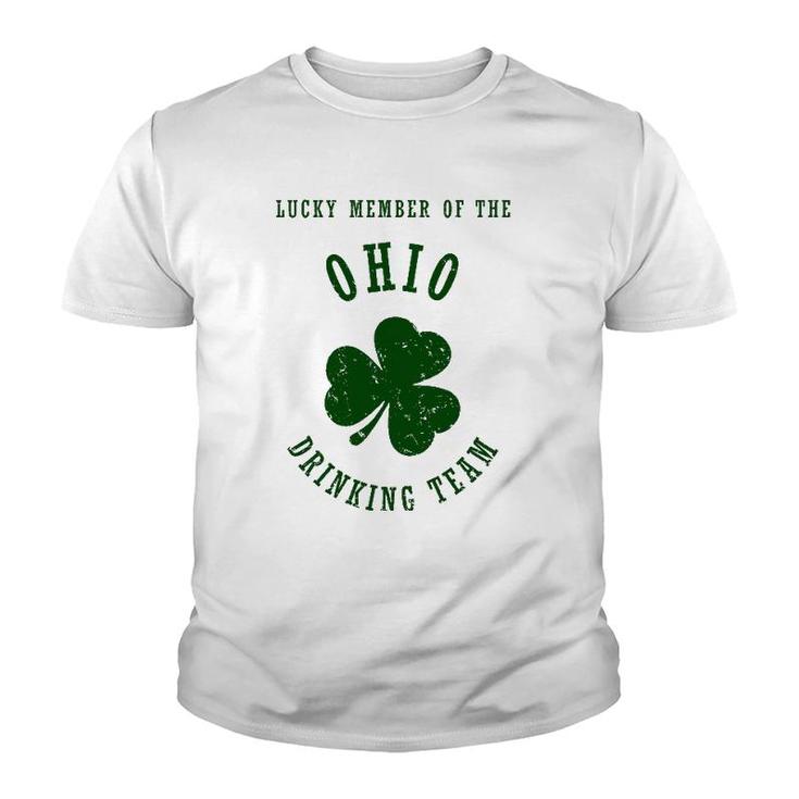 Member Of The Ohio Drinking Team , St Patrick's Day Youth T-shirt
