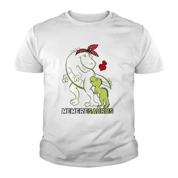 Memeresaurus Memere Tyrannosaurus Dinosaur Baby Mother's Day Youth T-shirt
