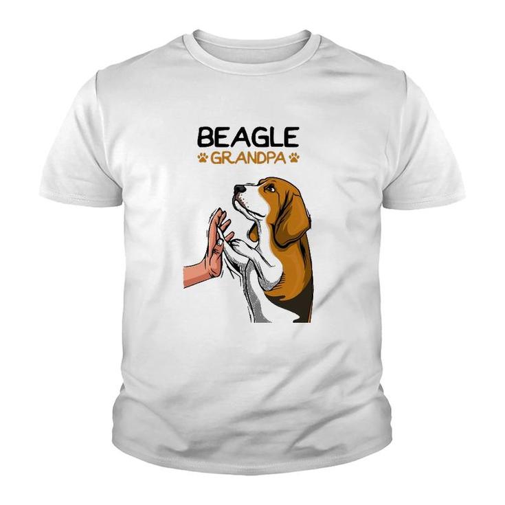 Mens Beagle Grandpa Dog Dad Youth T-shirt