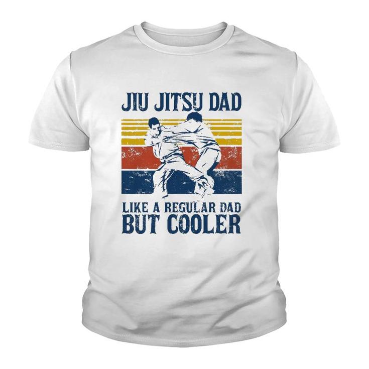 Mens Father’S Day Jiu Jitsu Dad Training Father Vintage Funny Youth T-shirt