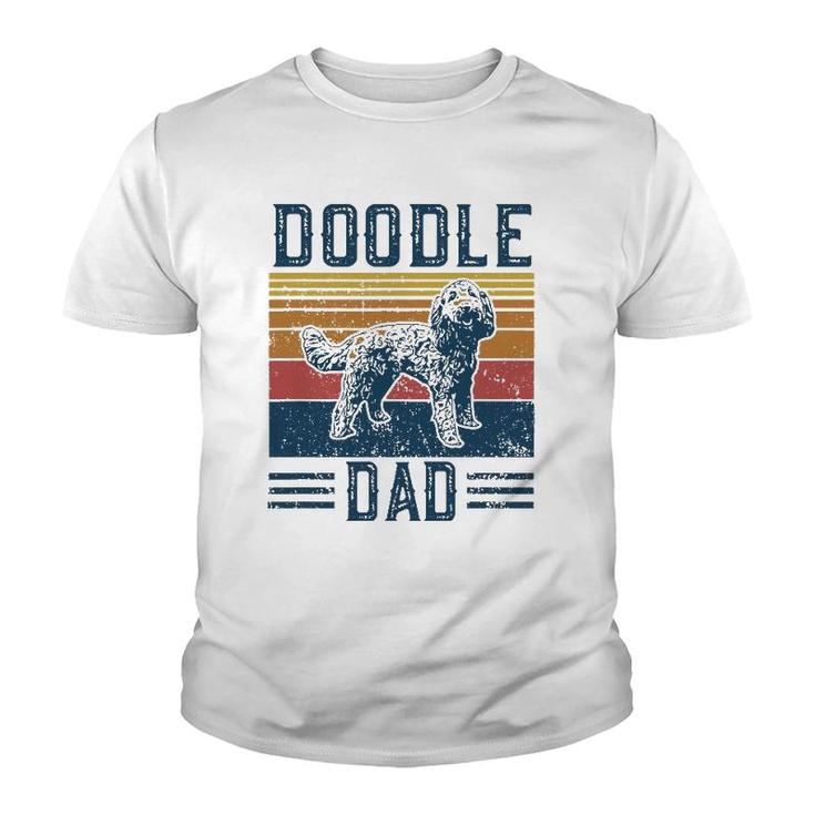 Mens Funny Vintage Doodle Dad - Aussie Doodle & Goldendoodle Youth T-shirt