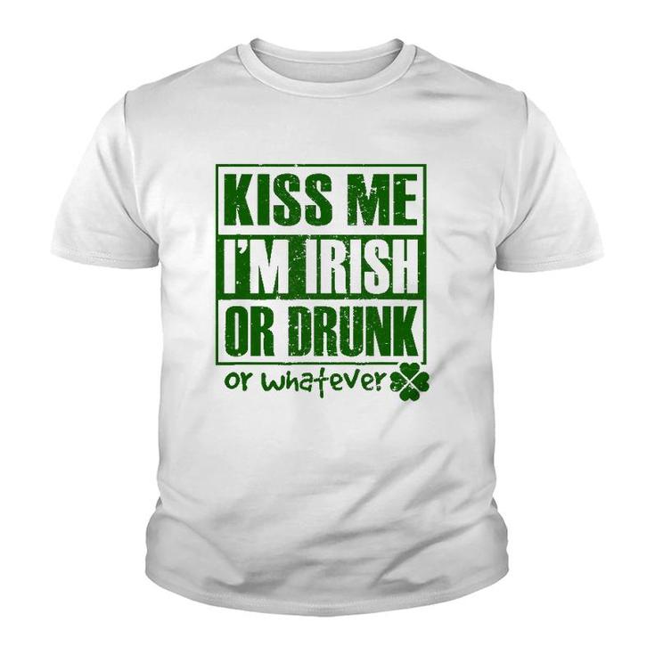 Mens Kiss Me I'm Irish Funny St Patrick's Day Gifts For Men Youth T-shirt