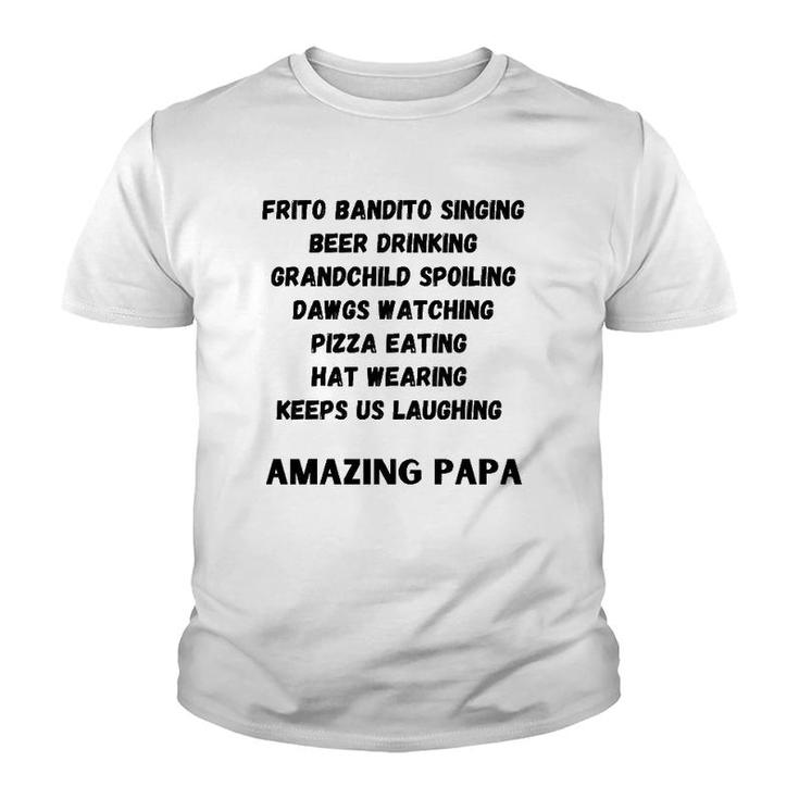 Mens Papa Design Men Women Gift Youth T-shirt