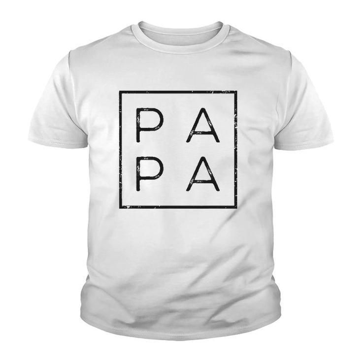 Mens Papa Funny Fathers Day Present For Dad Papa Grandpa Dada Youth T-shirt