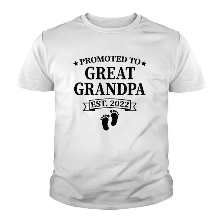Mens Promoted To Great Grandpa Est 2022, Baby Announcement Gift Youth T-shirt