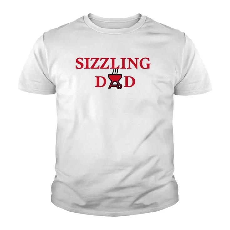Mens Sizzling Dad Tee Father Youth T-shirt