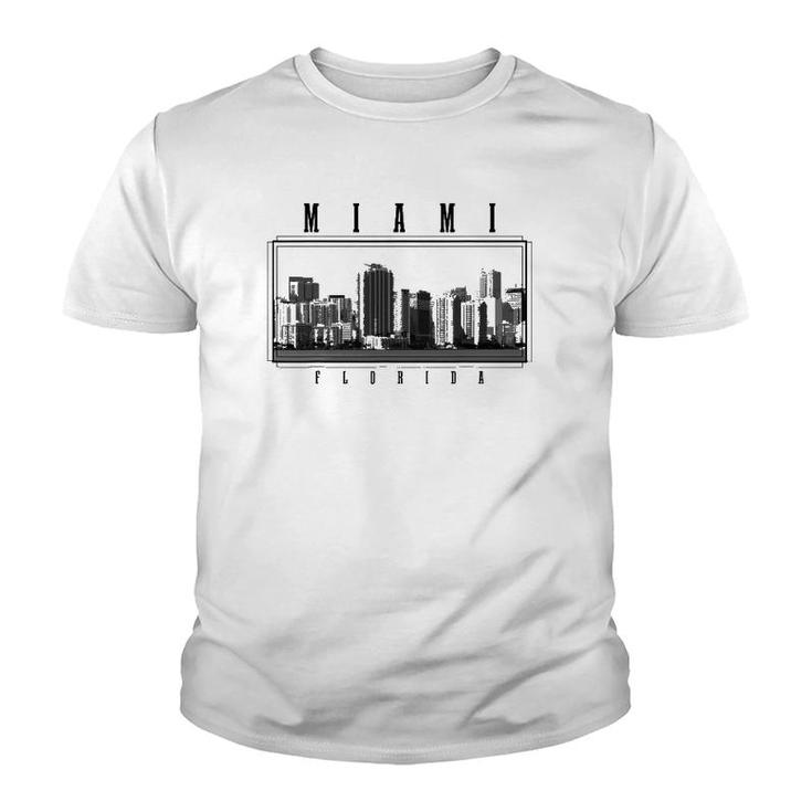 Miami Florida Vintage Skyline Pride Vintage Miami Youth T-shirt