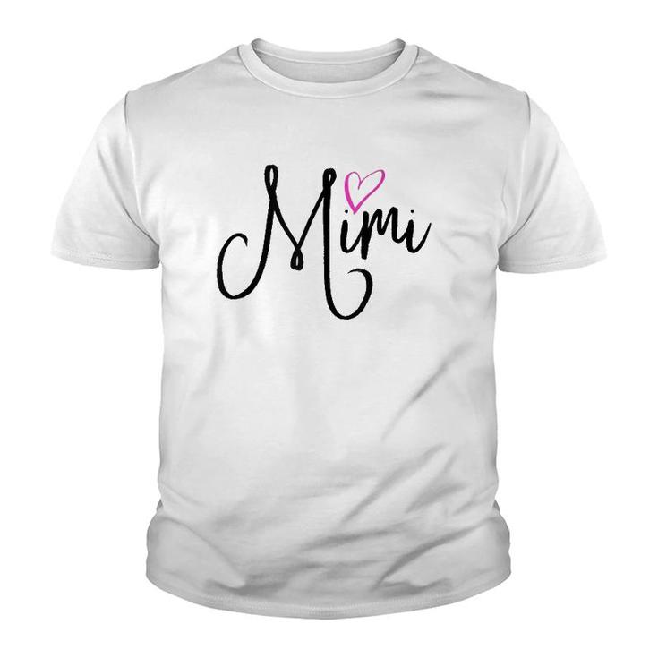 Mimi Womens Gift For Grandma Grandmother Youth T-shirt