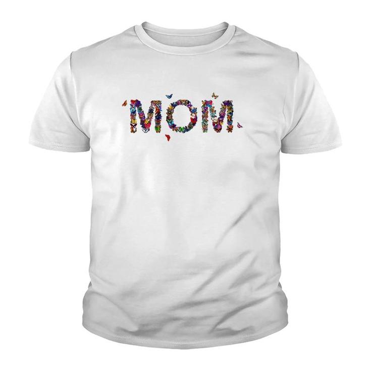 Mom Butterflies Mother's Day Sister Women Butterfly Youth T-shirt
