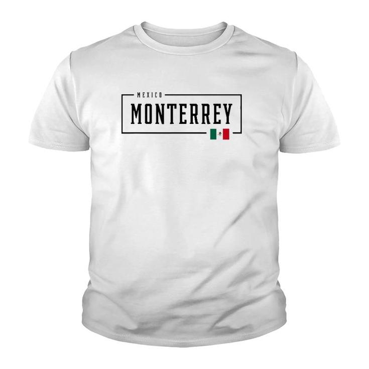 Monterrey City State Mexico Mexican Country Flag Youth T-shirt