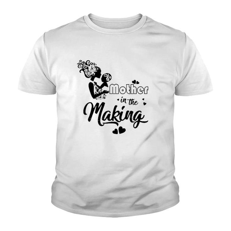 Mother In The Making Mom And Son Black Version Youth T-shirt