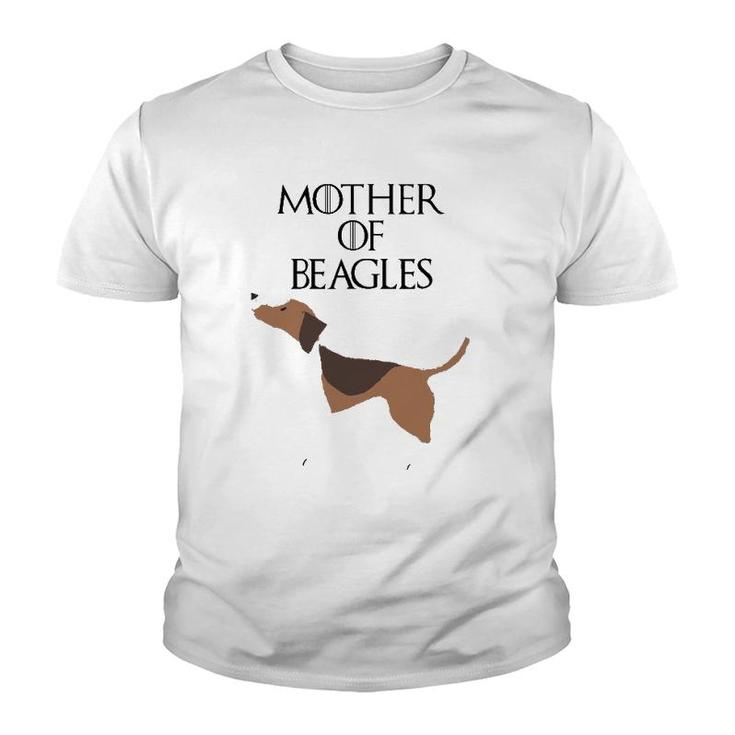 Mother Of Beagles Cute Funny Dog & Gift Fur Mom Youth T-shirt