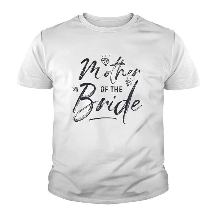 Mother Of The Bride Calligraphy For Wedding Party Youth T-shirt