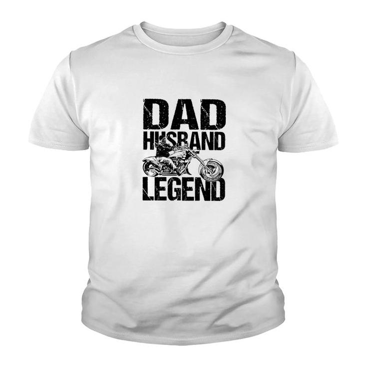 Motorcycle Dad Husband Legend Classic Youth T-shirt