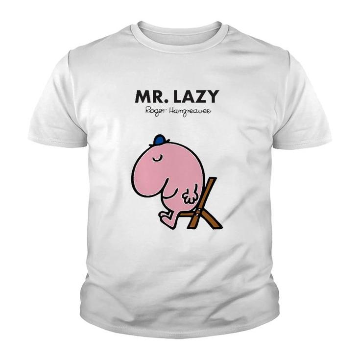 Mr Men Mr Lazy Roger Hargreaves Youth T-shirt