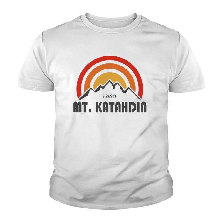 Mt Katahdin Maine Vintage Youth T-shirt