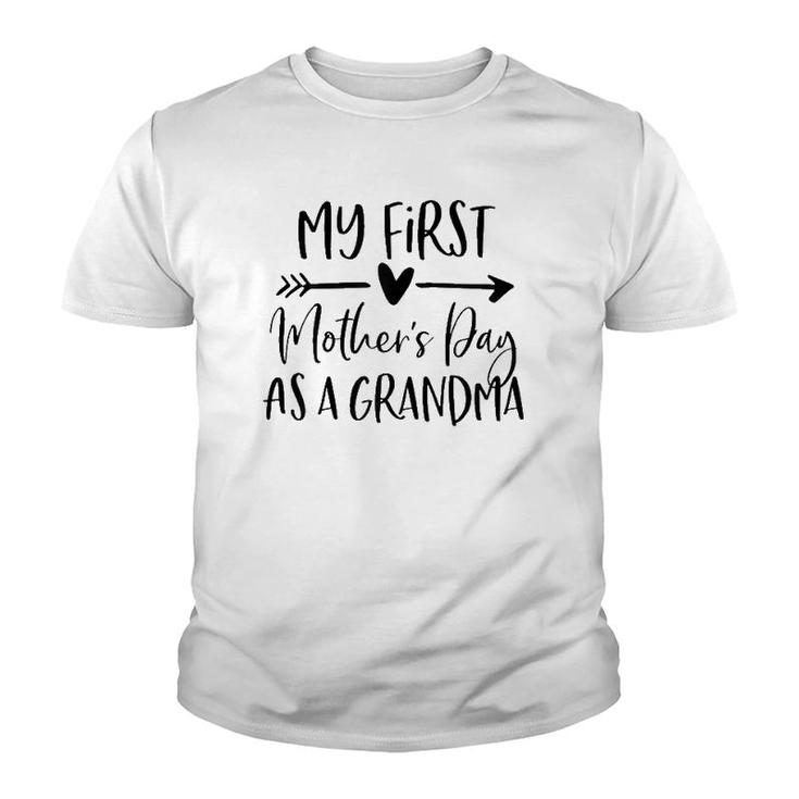 My First Mother's Day As A Grandma  New Grandma Gift Youth T-shirt