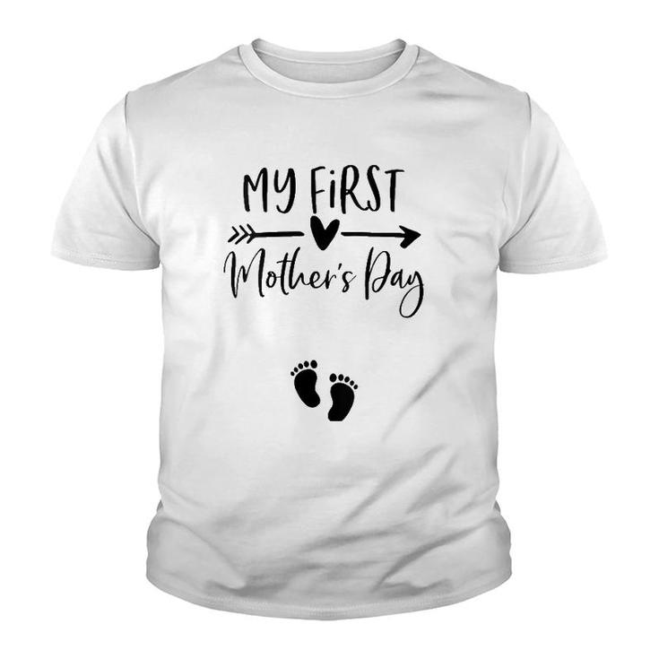 My First Mother's Day Pregnancy Announcement Mom To Be Youth T-shirt