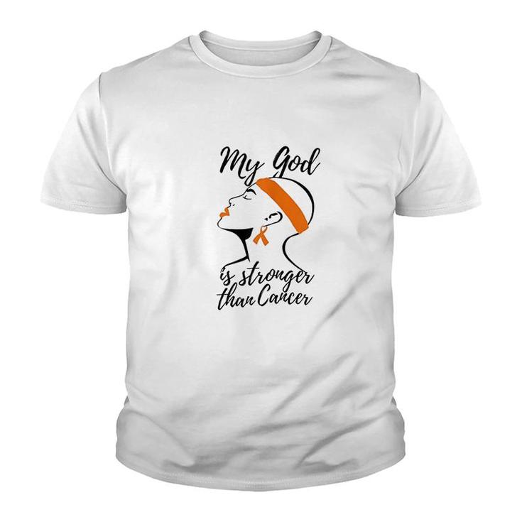 My God Is Stronger Than Endometrial Youth T-shirt