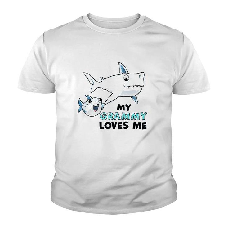 My Grammy Loves Me With Cute Sharks Baby Youth T-shirt