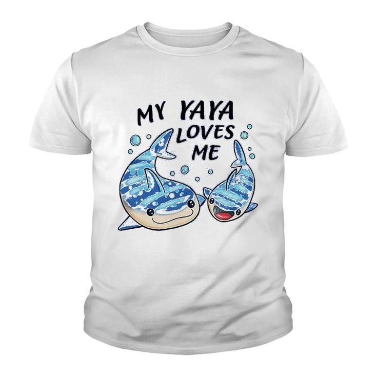 My Yaya Loves Me Whale Shark Youth T-shirt
