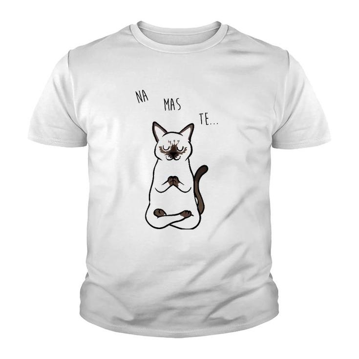 Namaste Siamese Cat Tank Top Youth T-shirt