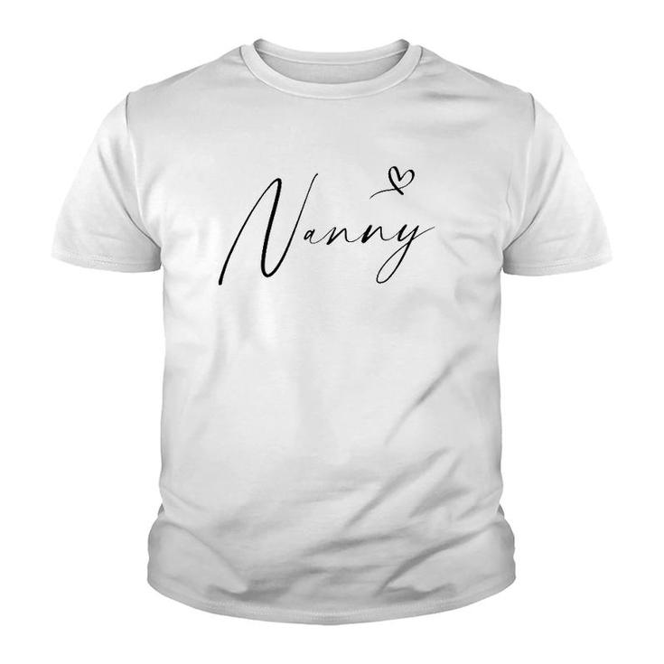 Nanny For Women For Grandma Mother's Day Youth T-shirt