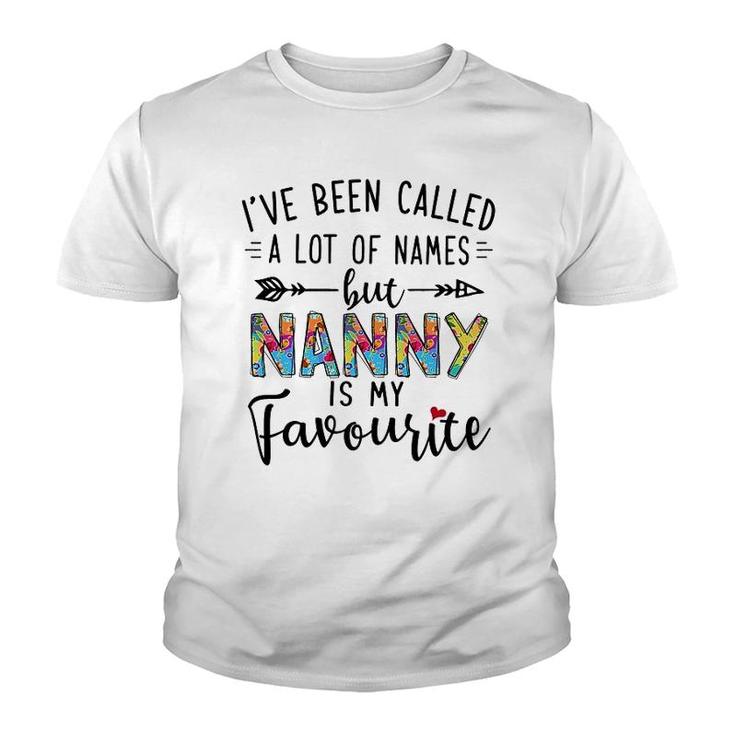 Nanny Is My Favourite Name Youth T-shirt