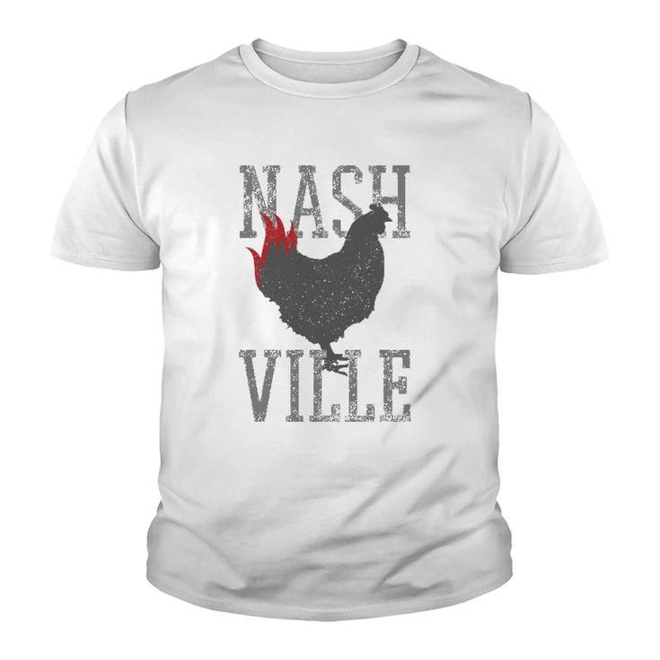 Nashville Tennessee Hot Chicken Music City Souvenir Gift Youth T-shirt