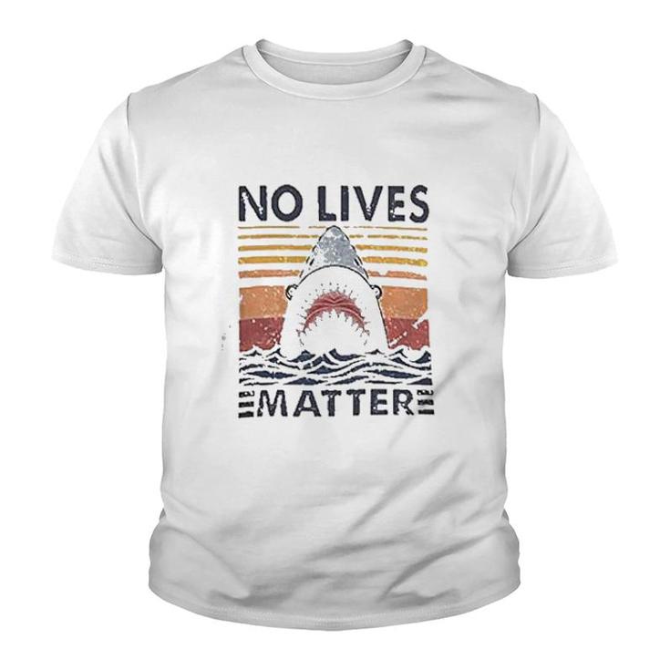 No Lives Matters Shark Graphic Youth T-shirt