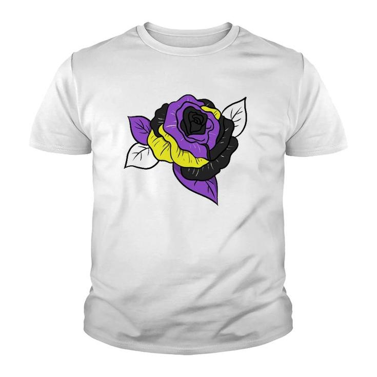 Nonbinary Pride Rose Nonbinary Rose Youth T-shirt