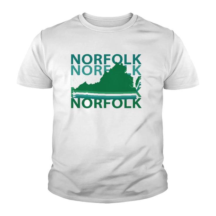 Norfolk Virginia Souvenirs Va Gift Youth T-shirt