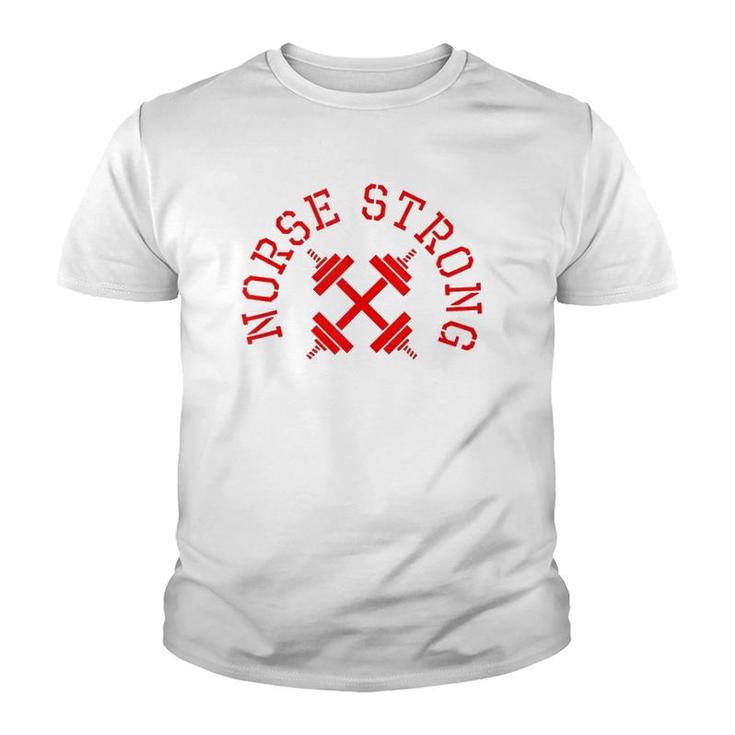 Norse Strong Scandinavian Fitness Weight Lifting Tank Top Youth T-shirt