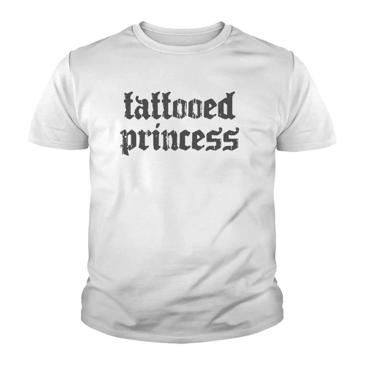 Nu Goth Tattooed Princess T Youth T-shirt