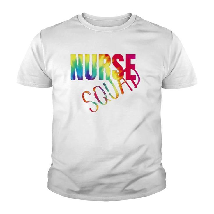 Nurse Squad Colorful Nurse Gift For Women Youth T-shirt