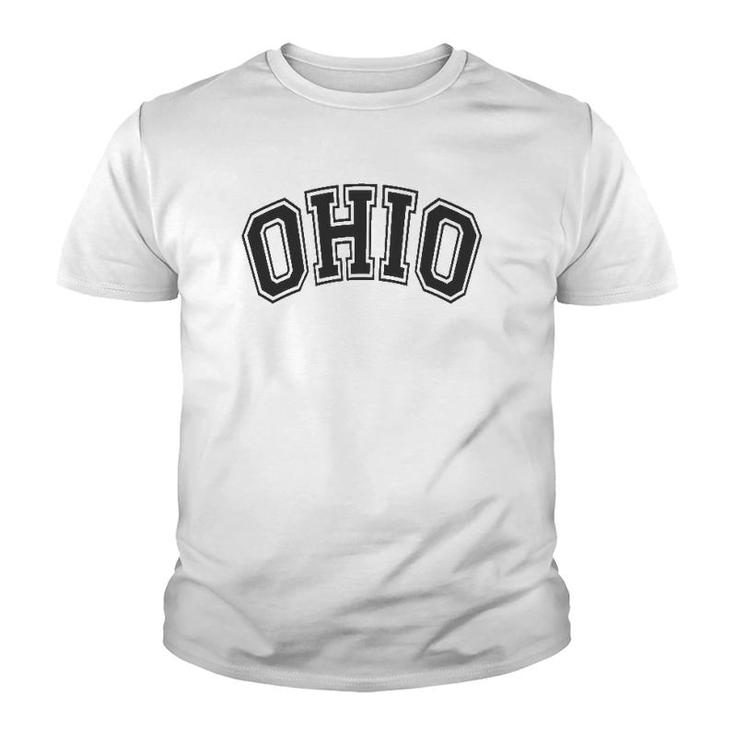 Ohio Varsity Style Black With Black Text Youth T-shirt