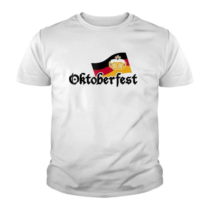 Oktoberfest Germany Flag Vintage Youth T-shirt