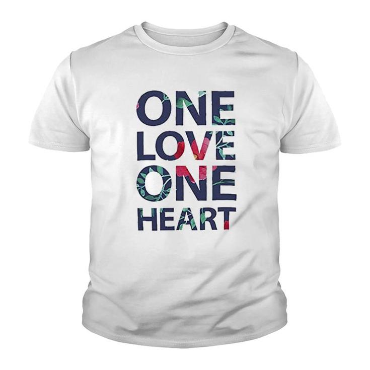 One Love One Heart Beautiful Marley Hippie Youth T-shirt
