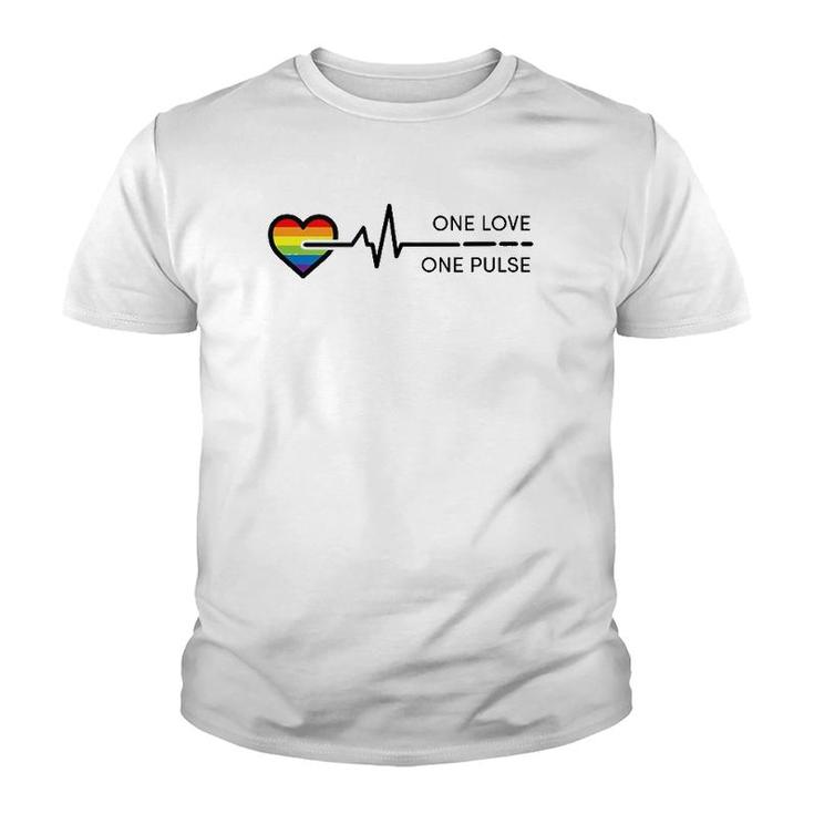One Pulse Heart Lgbt Pride  Youth T-shirt