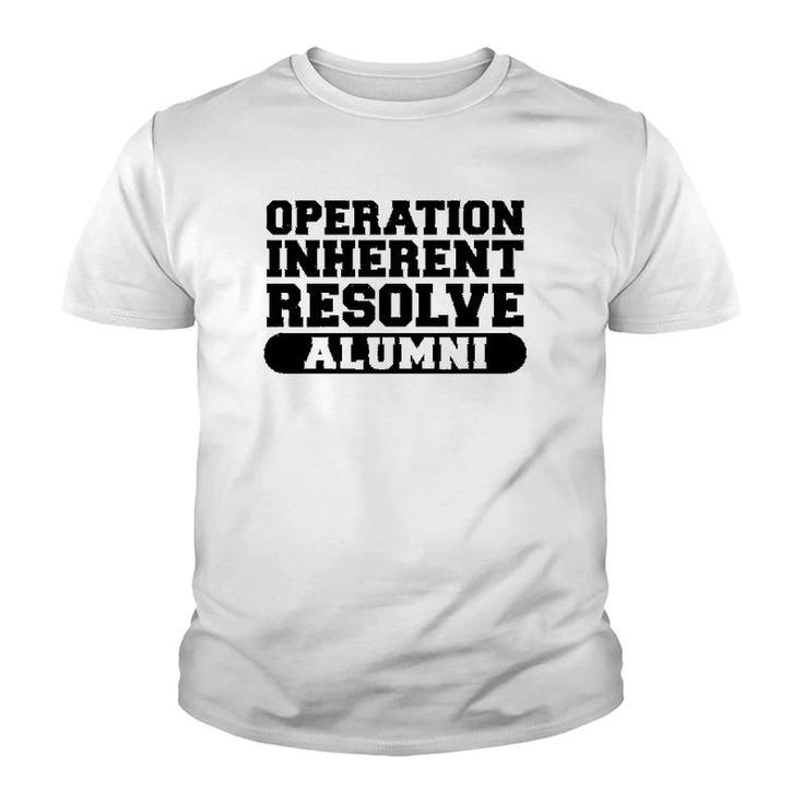 Operation Inherent Resolve Alumni Oir Veteran  Youth T-shirt