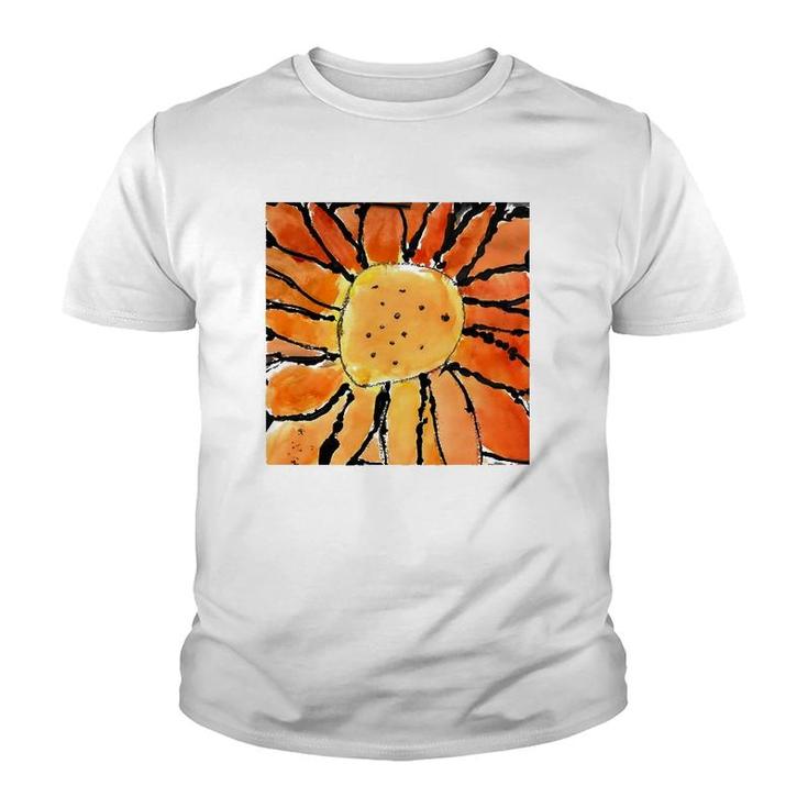 Orange Flower From A Child's Imagination Youth T-shirt