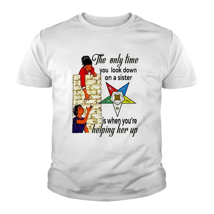Order Of The Eastern Star Oes Ring Diva Sisters Of Color  Youth T-shirt