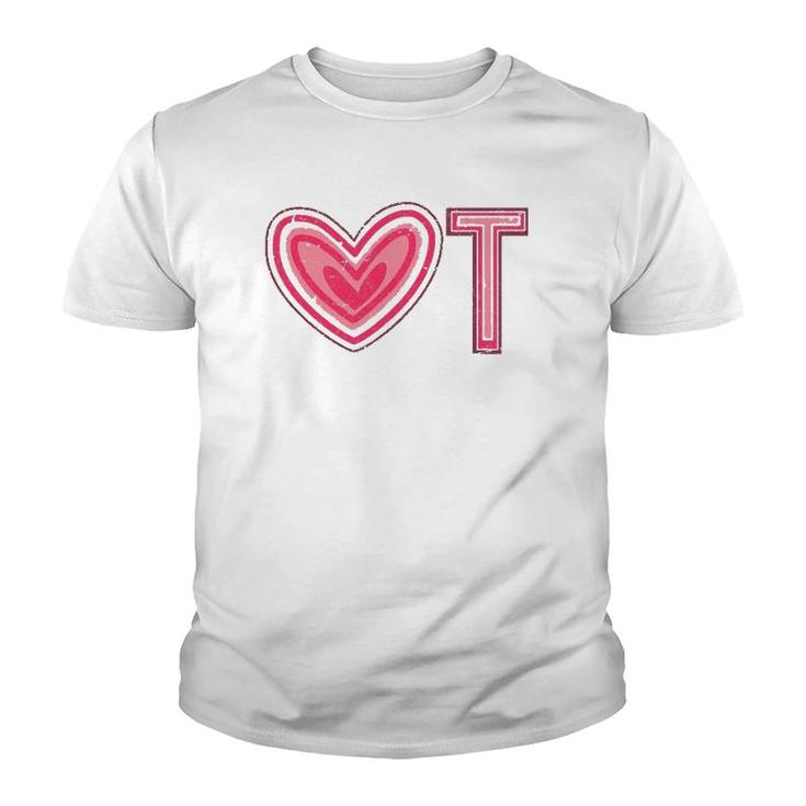 Ot Therapy Exercise Heart Occupational Therapist Youth T-shirt